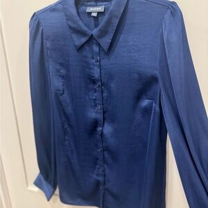 Modcloth Navy Button-Down Shirt